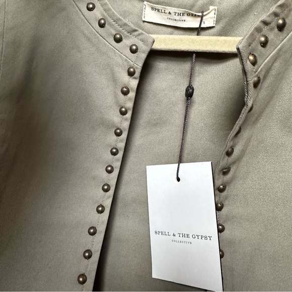 Spell and the Gypsy Collective Eagleback Matinee Jacket NWT KHAKI ARMY GREEN S - Picture 9 of 16